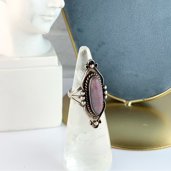 SOLD‼️Vintage NAKAI Native American NavajoBoho Sugilite Sterling Silver Ring - Picture 3 of 14